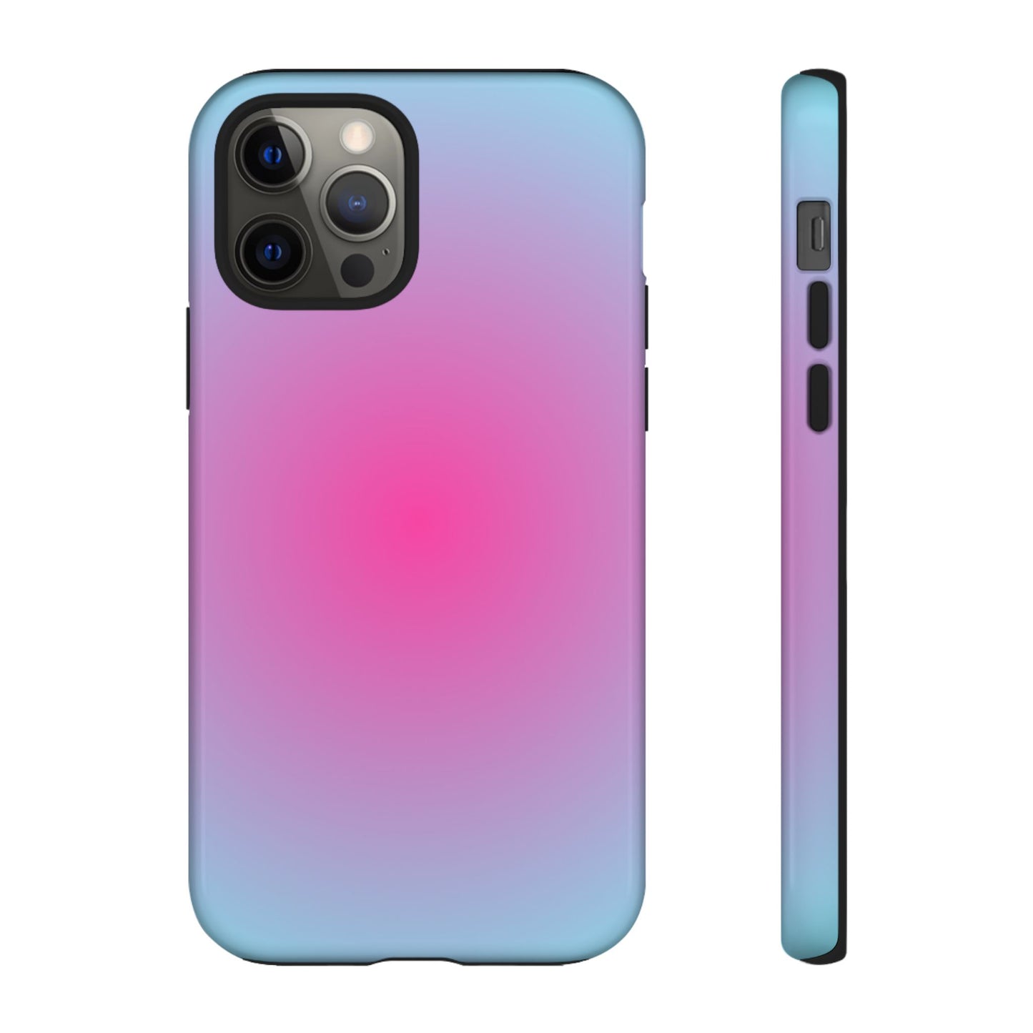 Blue to pink aura