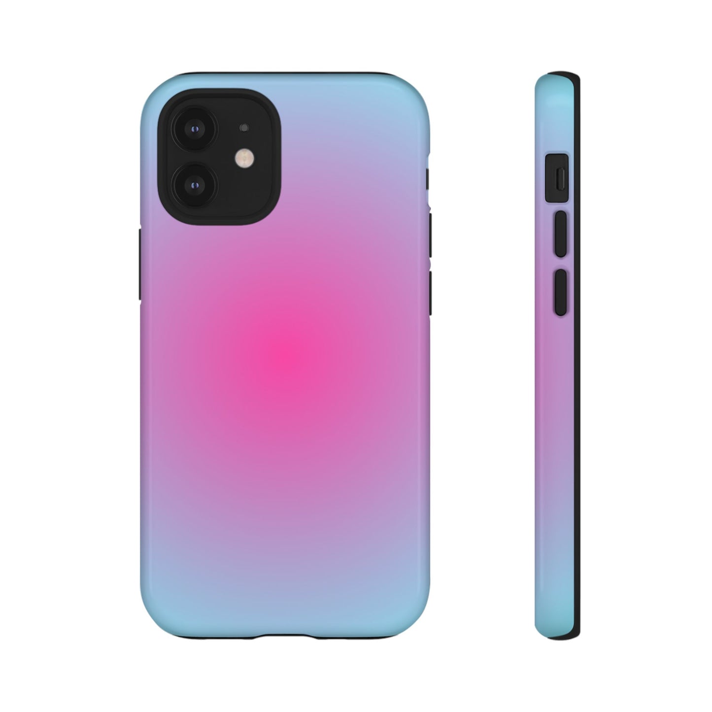 Blue to pink aura