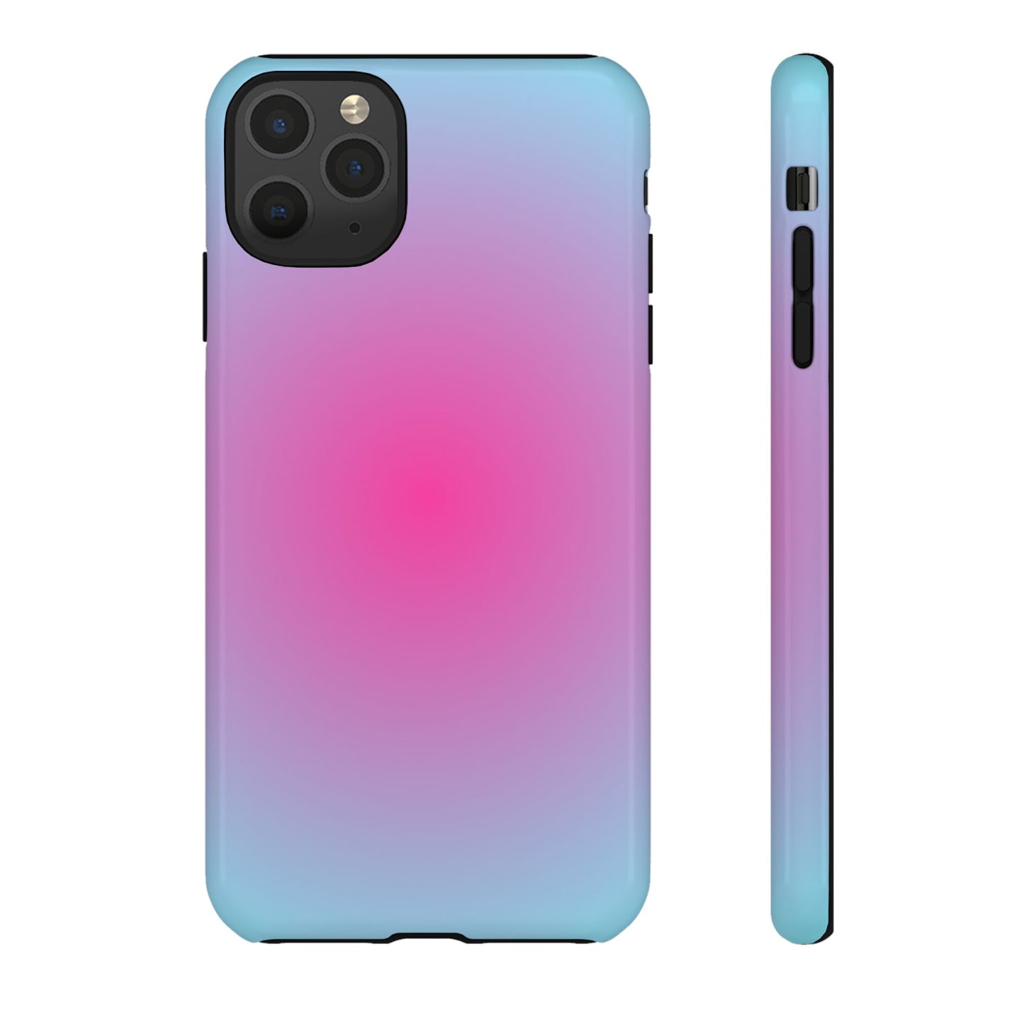 Blue to pink aura