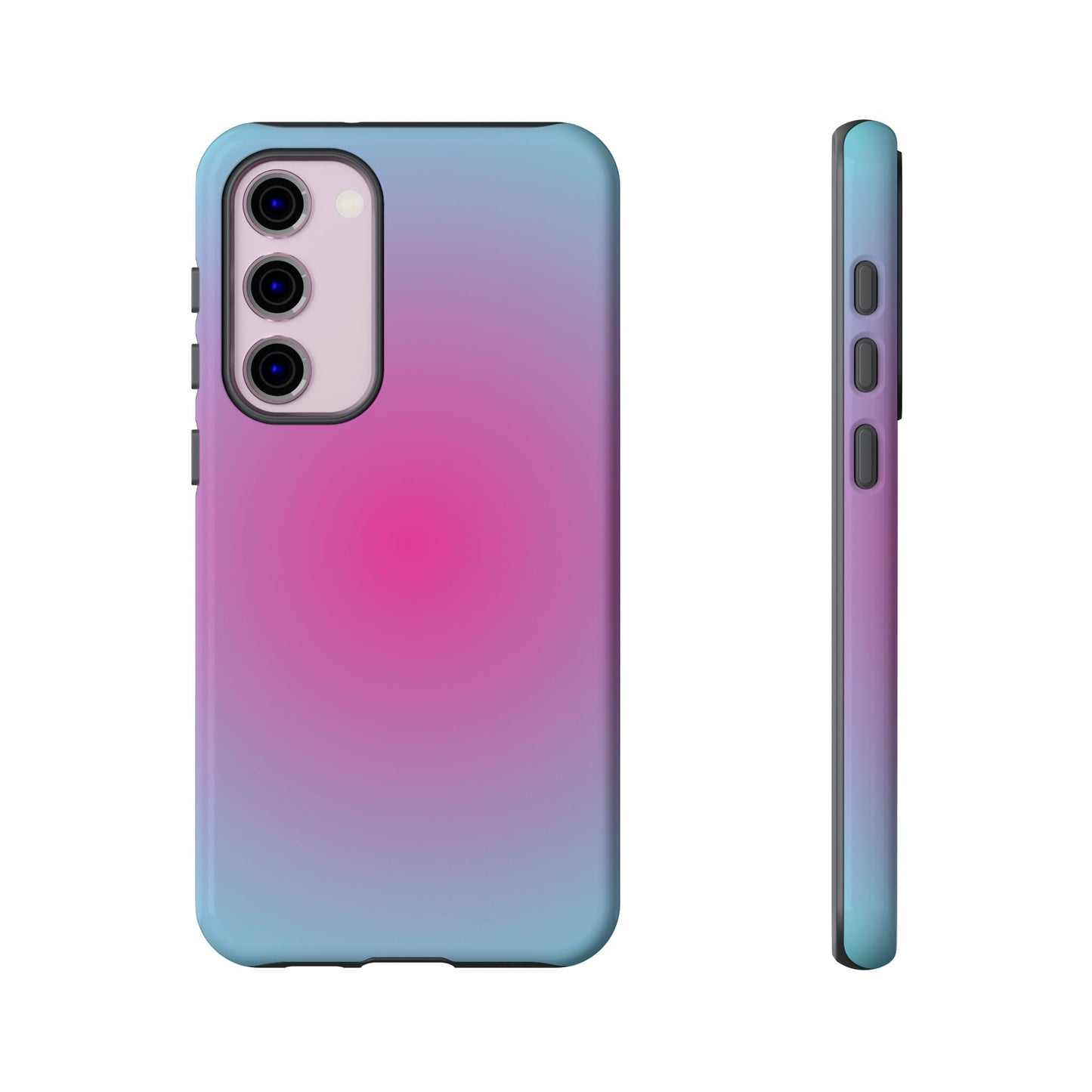 Blue to pink aura