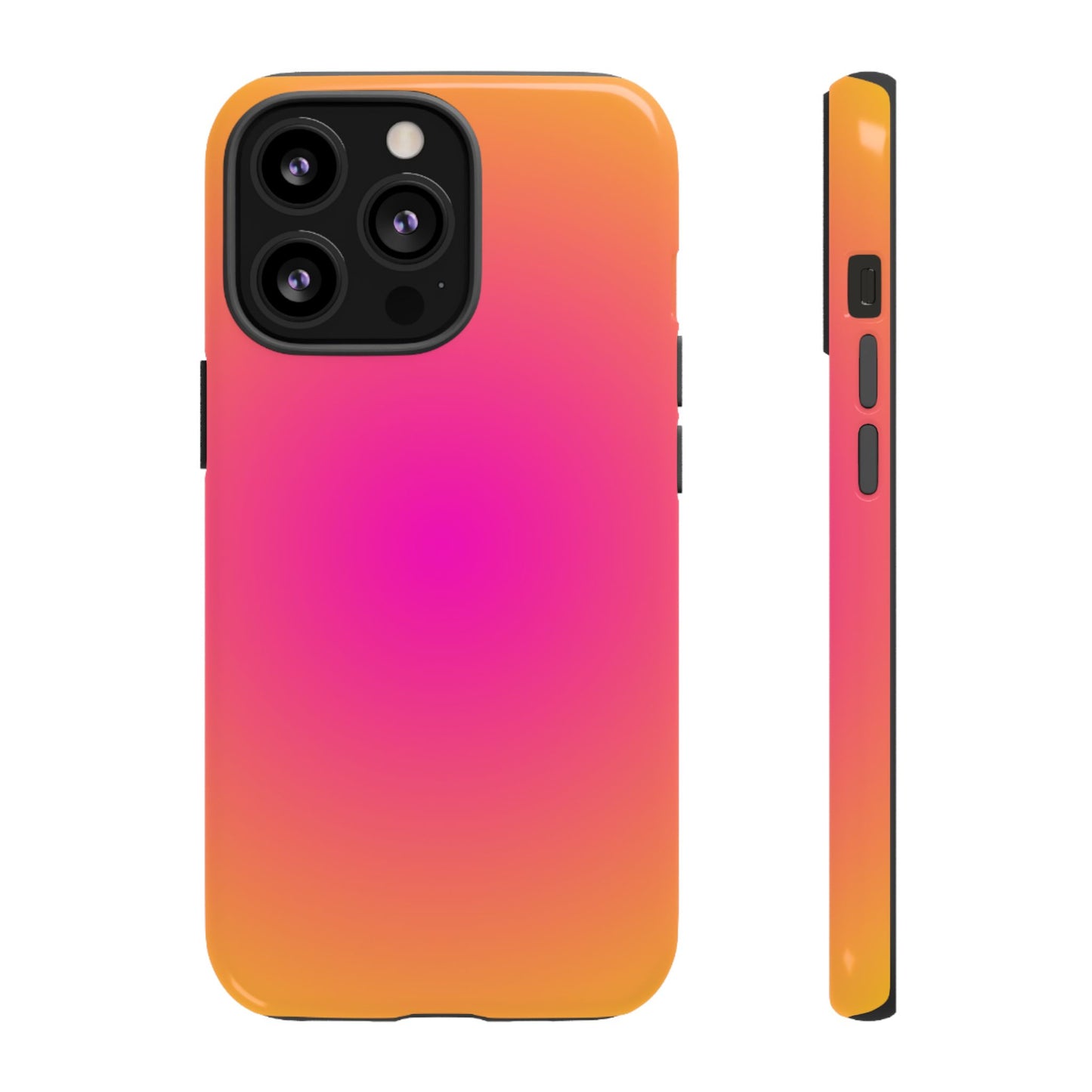 Pink to orange aura