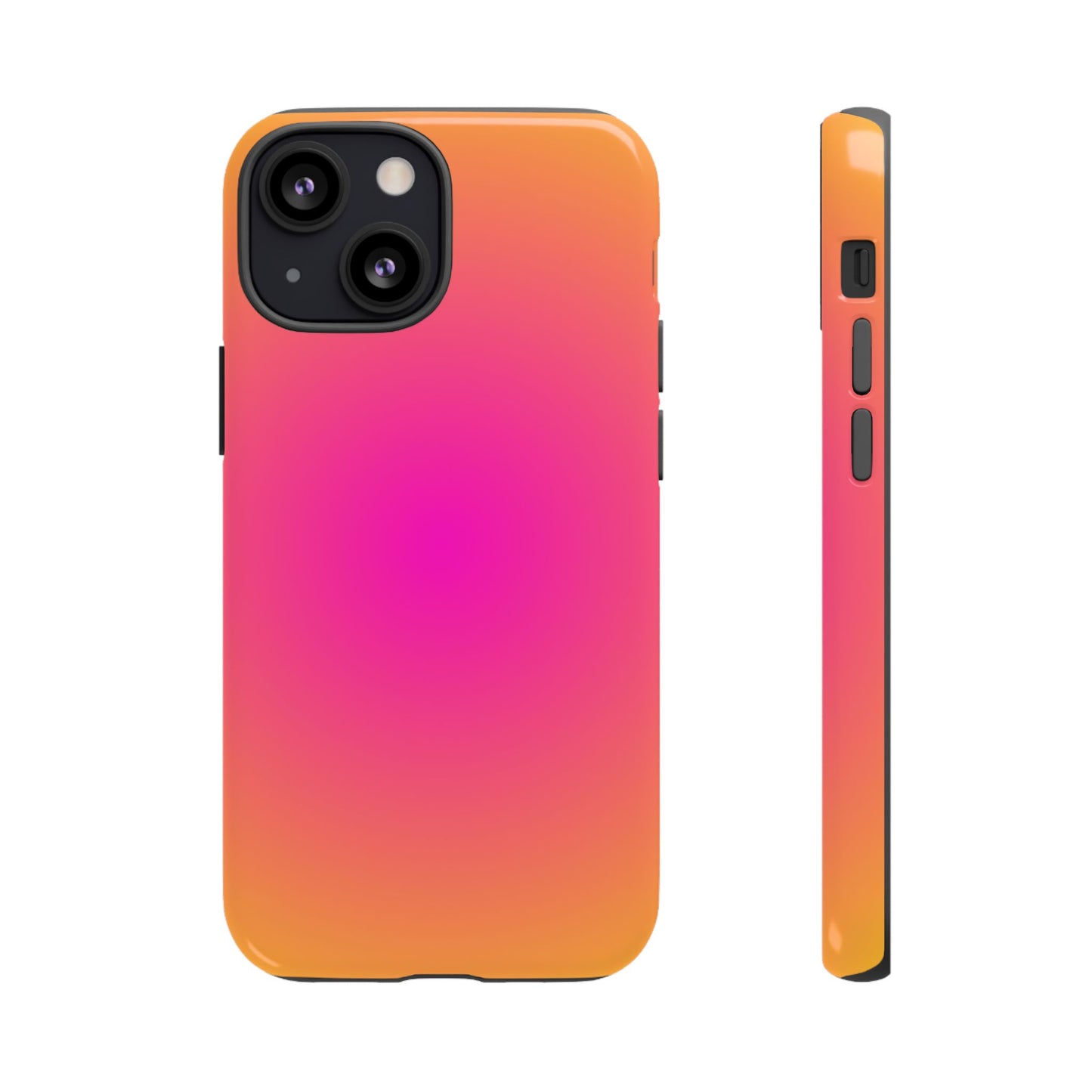 Pink to orange aura