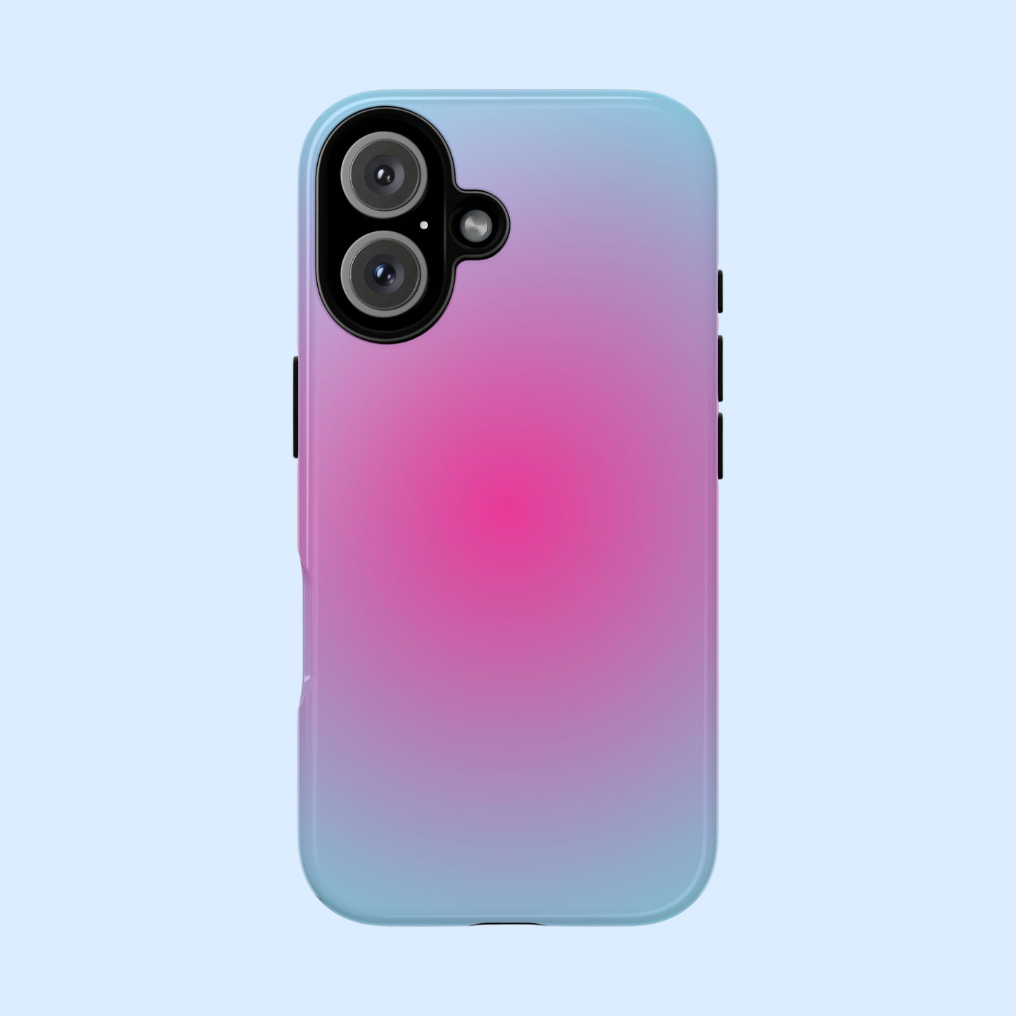 Blue to pink aura